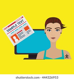 social network user design, vector illustration eps10 graphic 