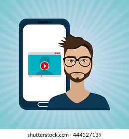 social network user design, vector illustration eps10 graphic 