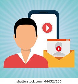 social network user design, vector illustration eps10 graphic 