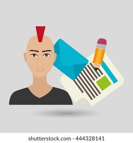 social network user design, vector illustration eps10 graphic 