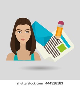 social network user design, vector illustration eps10 graphic 