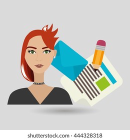 social network user design, vector illustration eps10 graphic 