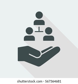 Social network - Vector flat icon