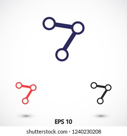 social network vector icon eps 10