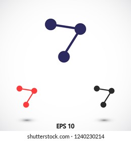 social network vector icon eps 10