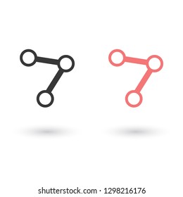 social network vector icon eps 10