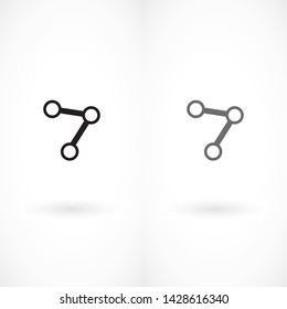social network vector icon eps 10 , Lorem ipsum Flat design
