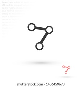 social network vector icon eps 10 , Lorem ipsum Flat design