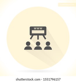 Social network vector icon , lorem ipsum Flat design