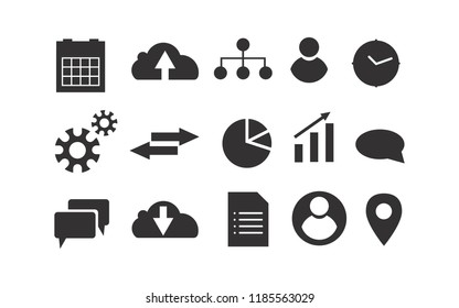Social network vector icon set