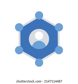 Social network Vector icon which is suitable for commercial work and easily modify or edit it

