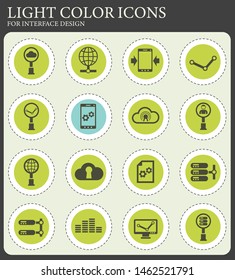 social network vector icons for web and user interface design
