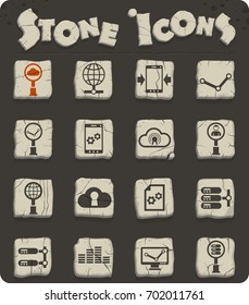 social network vector icons for web and user interface design