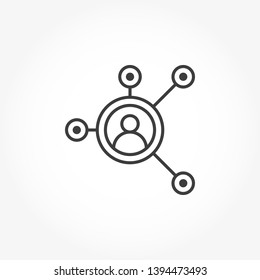  Social Network Vector Out Line Icon