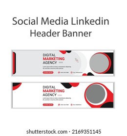 social networking banner or Cover photo Template Design For Digital Marketing Agency.