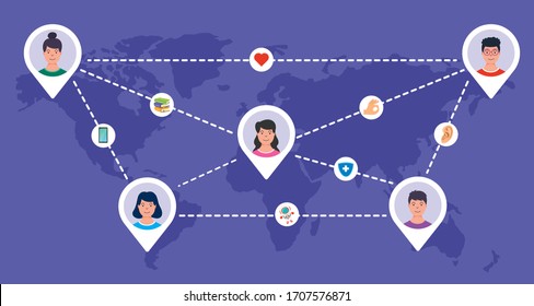 Social Networking And Connection Between People