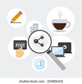 social networking design, vector illustration eps10 graphic 