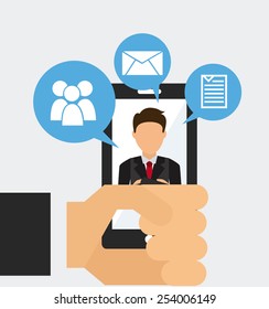 social networking design, vector illustration eps10 graphic 