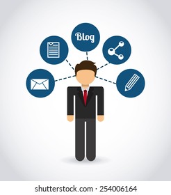 social networking design, vector illustration eps10 graphic 