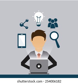 social networking design, vector illustration eps10 graphic 