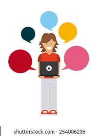 social networking design, vector illustration eps10 graphic 