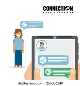 social networking design, vector illustration eps10 graphic 