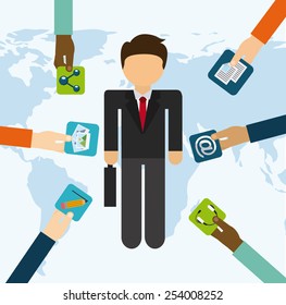 social networking design, vector illustration eps10 graphic 