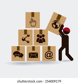 social networking design, vector illustration eps10 graphic 