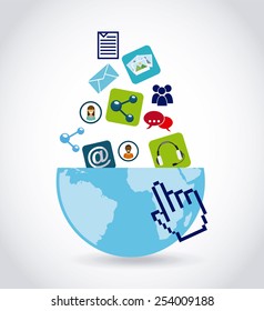 social networking design, vector illustration eps10 graphic 