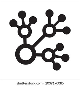 Social networking icon. Vector and glyph