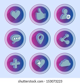 Social networking icons. EPS10.