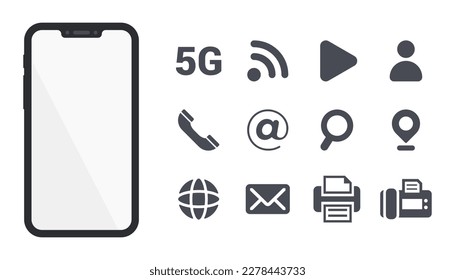 Social networking Icons set vector design