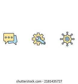 social networking service icons set .   social networking service pack symbol vector elements for infographic web