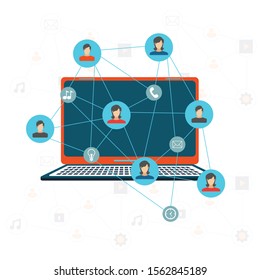 Social Networks | Business Vector Illustration