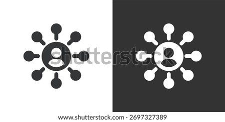 Social Networks icon. Solid glyph series icon