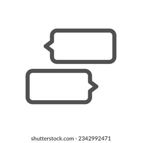 Social networks related icon outline and linear vector.