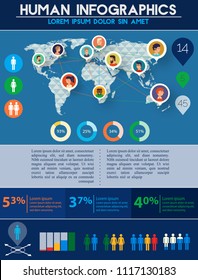 Social Networks Users infographics