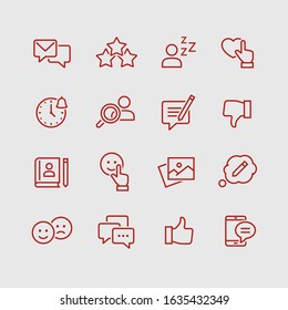Social Networks Vector Icons set