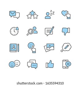 Social Networks Vector Icons set