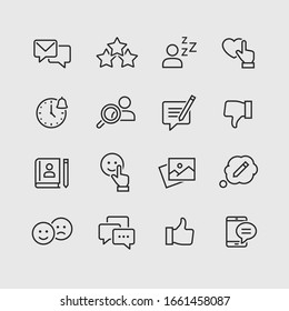 Social Networks Vector Icons set