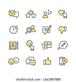 Social Networks Vector Icons set
