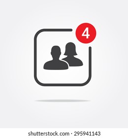 Social Notification Icon
