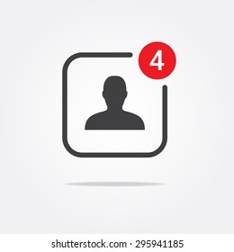 Social Notification Icon