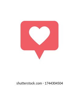 Social online heart speech vector