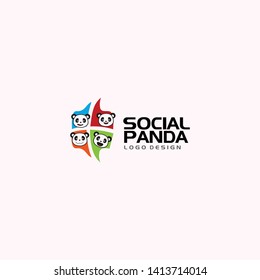 Social Panda Logo Design Concept