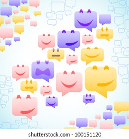 The social pattern, a lot of loot mixed with each other, while each has its own emotion.