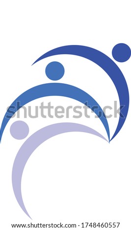 Social peole  design logo vector stock