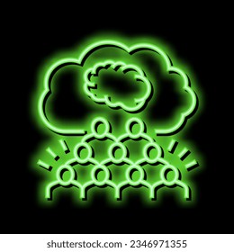 social philosophy neon light sign vector. social philosophy illustration