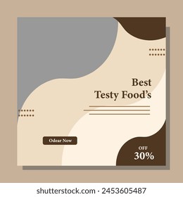 Social post design free template by testy food's.