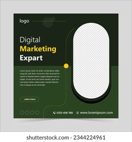 Social post design template, Digital Marketing post design